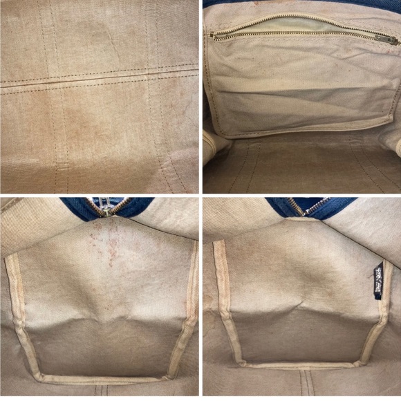 Vintage Dior Navy Trotter Boston Satchel 2 Way Handbag/Weekender XL - Picture 5 of 12